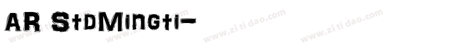 AR StdMingti字体转换